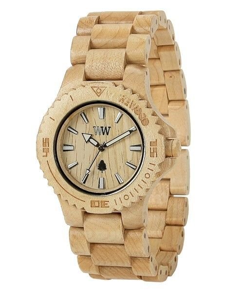WeWOOD Date Beige Watch - Natural Wood Timepiece