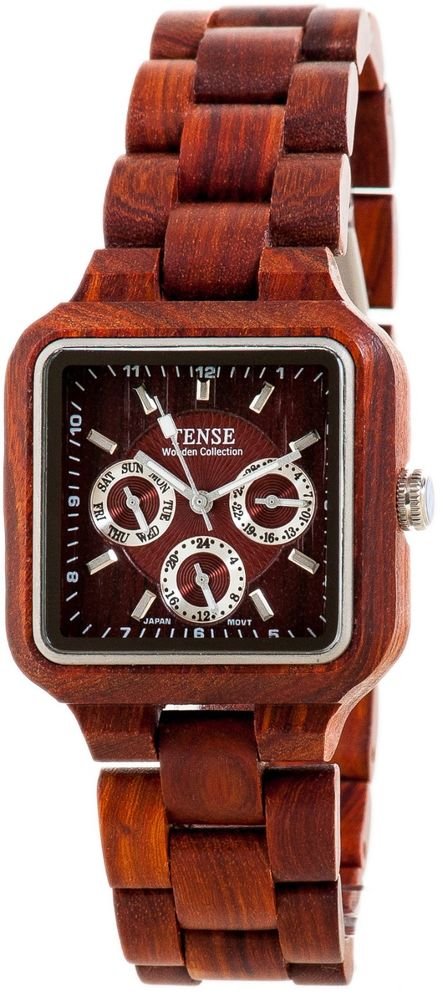 Tense Summit Sandalwood Watch - Model B7305S- Natural Wood Timepiece