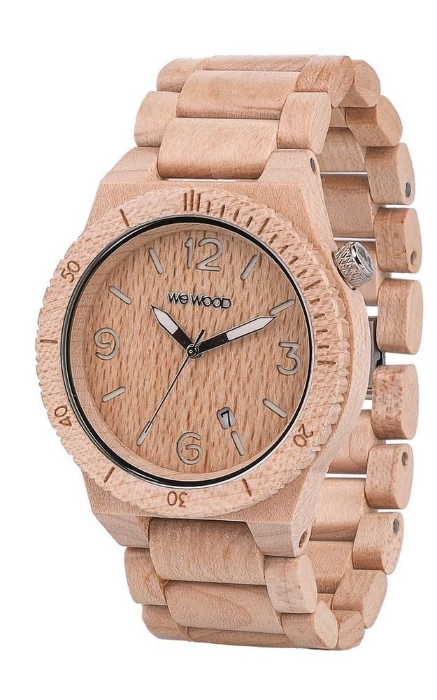 WeWOOD Alpha Beige Watch - Natural Wood Timepiece
