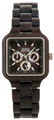 Tense Summit Dark Sandalwood Watch - Model B7305D - Natural Wood Timepiece