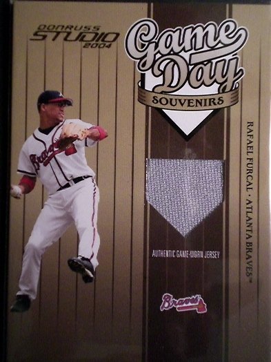 Rafael Furcal Donruss Studio 2004 Game Used Atlanta Braves