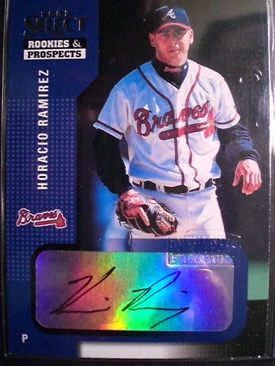 Horacio Ramirez 2002 Select Rookies & Prospects Autograph Card Atlanta Braves
