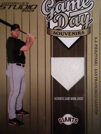 A.J. Pierzynski Donruss Studio 2004 Games Used San Francisco Giants