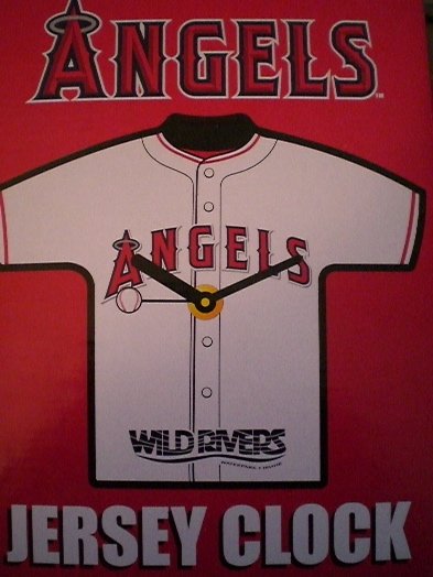 2007 MLB LA Angels Baseball Jersey Clock