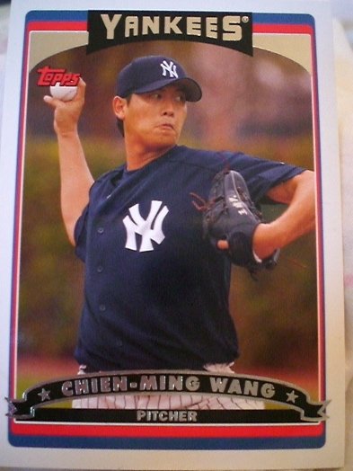 Chien-Ming Wang Topps 2006 Card New York Yankees