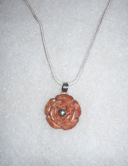 Silver .950 Pendant made with Rodocrosita