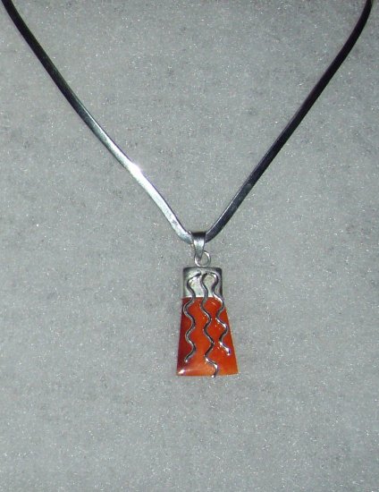 Silver .950 Spondylus Pendant from Peru
