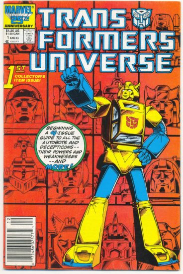 Transformers Universe #1 HTF 1987 Marvel Comic Series