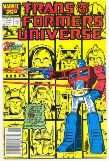 Transformers Universe #2 HTF 1987 Marvel Comic Series