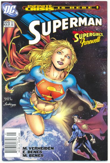 Superman #223 Supergirl'sFarewell Benes Art Crisis!