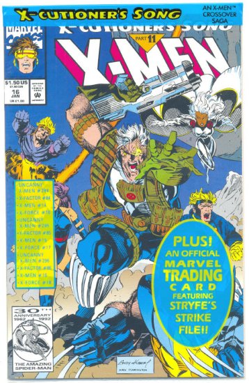 X-Men #16 Executioner's Song Sealed w/ Promo Card 1993