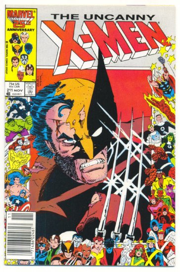 Uncanny X-Men #211 Mutant Massacre Wolverine 1986 VF/NM