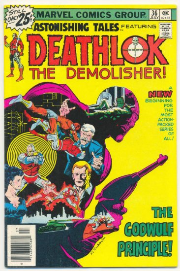 Astonishing Tales #36 Deathlok The Demolisher HTF Last Issue!