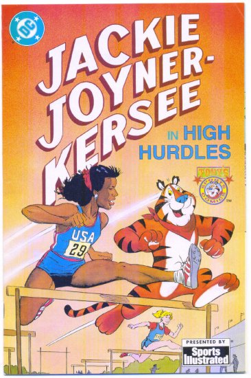Jackie Joyner-Kersee High Hurdles DC Promo Comic Sports Illustrated HTF!