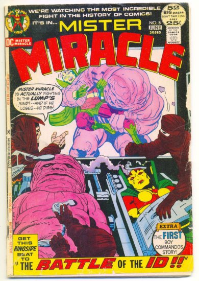 Mister Miracle #8 Battle Of The ID 1972 Jack Kirby Classic !