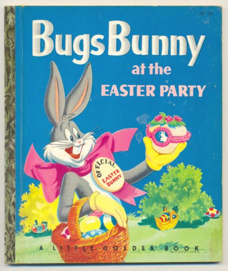 Vintage Bugs Bunny At The Easter Party Little Golden Book 1953