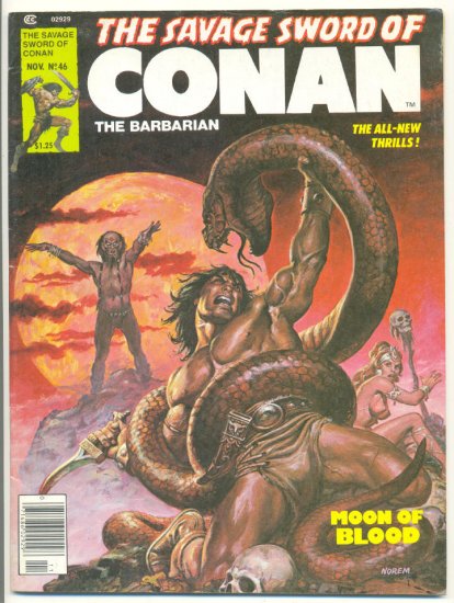 Savage Sword Of Conan #46 Moon Of Blood 1979 Classic !
