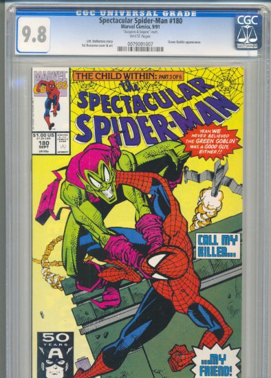 Spectacular Spider-Man #180 vs Green Goblin CGC 9.8 Highest Graded!