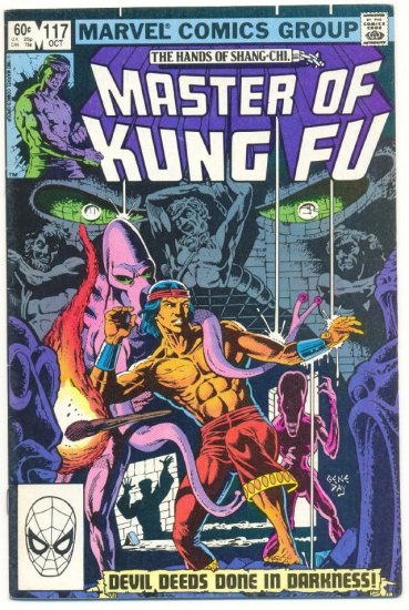 Master Of Kung Fu #117 Devil Deeds Done In Darkness Gene Day Art !