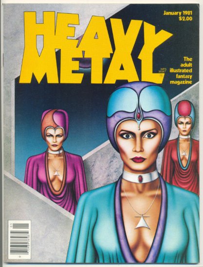Heavy Metal Jan 1981 Corben Moebius Adult Sci-Fi Classic VF !