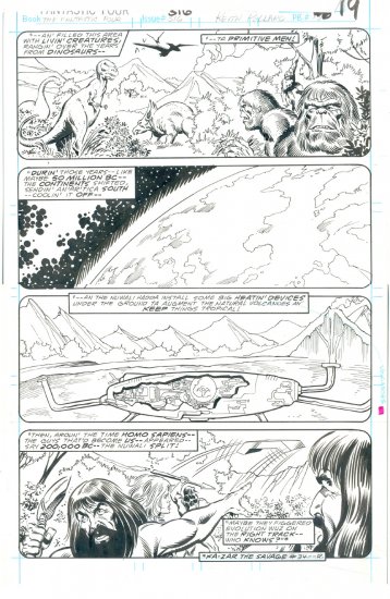 Fantastic Four #316 Pg 19 Pollard Sinnott Origins & Aliens !