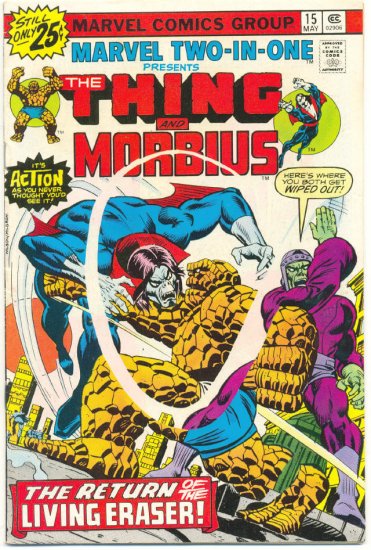 Marvel Two-In-One #15 Thing & Morbius HTF 1976 !