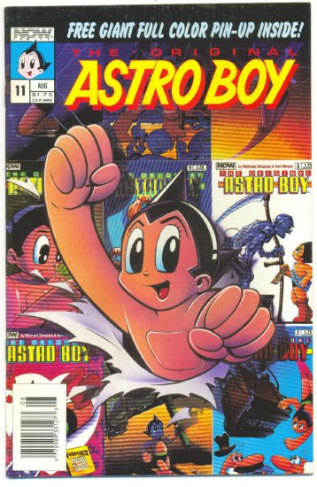 Astro Boy #11 12 & 16 Now Comics w/ Pin-Up insert VFNM