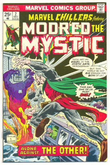 Marvel Chillers #2 Modred The Mystic HTF Bronze VF-