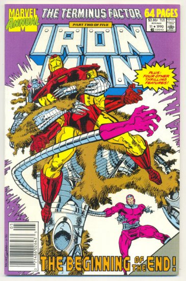 Iron Man Annual #11 Terminus Factor 1990 VFNM