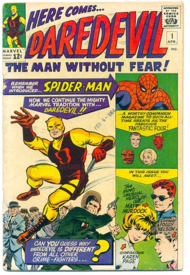 Daredevil #1 Silver Age Stan Lee & Jack Kirby Key Issue 1964