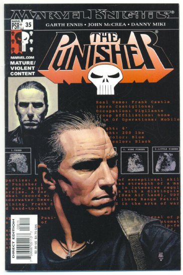 The Punisher #35 Marvel Knights VFNM Wolverine DD & Spidey