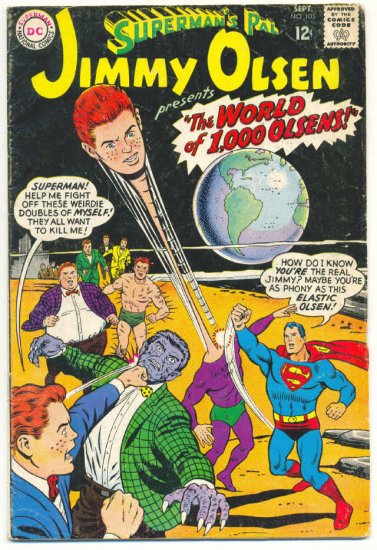 Superman's Pal Jimmy Olsen #105 1967 HTF Silver Age DC