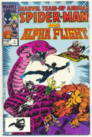 Marvel Team-Up Annual #7 1984 Byrne Art !
