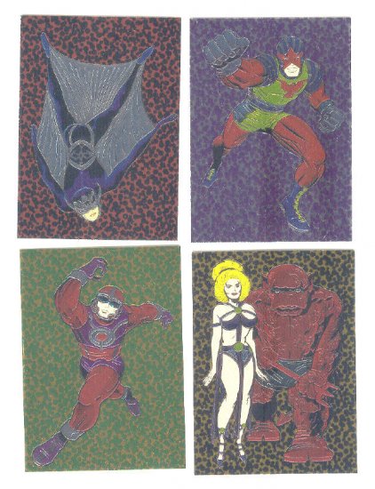 KirbyChrome Promo Set Of Four Topps 1993 Very HTF !