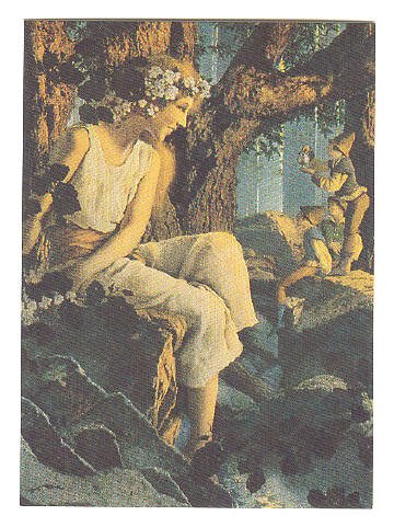 Maxfield Parrish Promo Card Fine Art series 1994