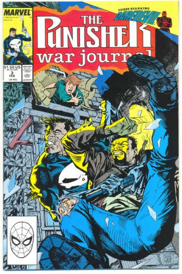 The Punisher War journal #3 Daredevil Crossover Jim Lee Art !