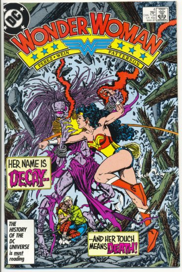 Wonder Woman #4 Her Name Is Decay... George Perez Art! VF/NM condition