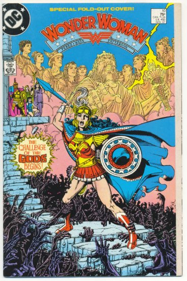 Wonder Woman #10 Challenge Of The Gods George Perez Art VF