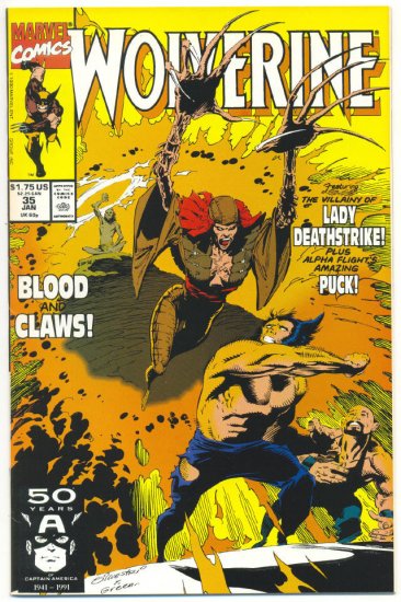 Wolverine #35 Blood And Claws Silvestri art NM Classic!