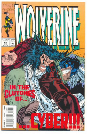 Wolverine #80 In The Clutches Of Cyber! Churchill Art NM !