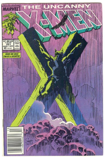 Uncanny X-Men #251 Nailed To The Cross! Silvestri Art