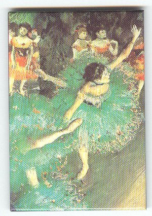 Edgar Degas fine art image on fridge magnet