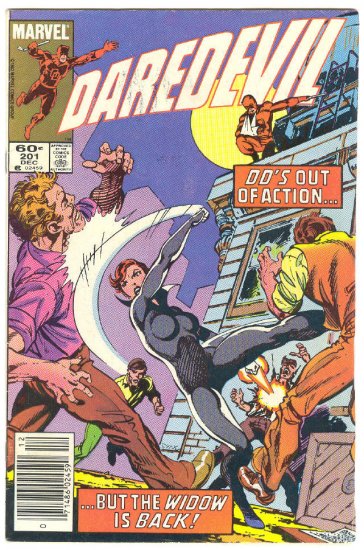 Daredevil #201 The Widow Is Back Byrne Art !