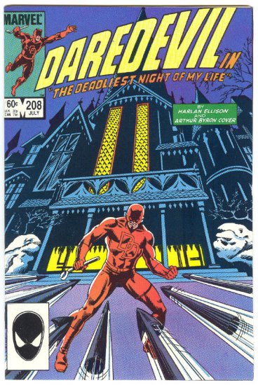 Daredevil #208 Deadliest Night Of My Life Harlan Ellison !