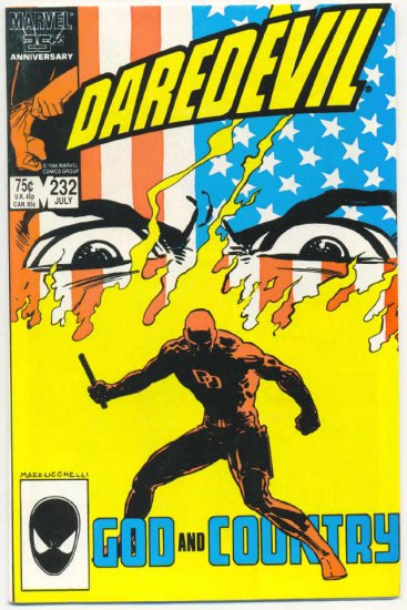 Daredevil #232 God And Country Miller Mazzucchelli Born Again series!
