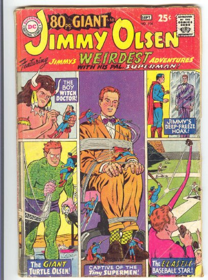 Superman's Pal Jimmy Olsen #104 HTF 80 Page Giant 1967 !