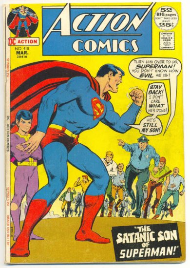Action Comics #410 The Satanic Son Of Superman 1972 !