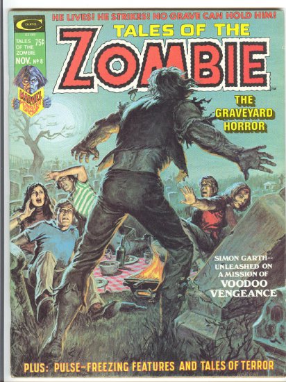 Tales Of The Zombie #8 The Graveyard Horror HTF 1974 Magazine