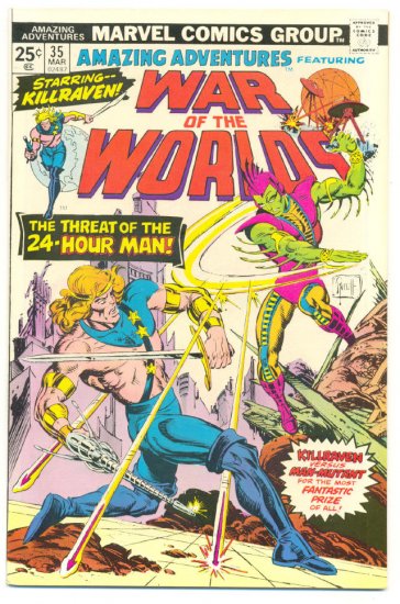 Amazing Adventures #35 Killraven 1st Giffen Art 1976