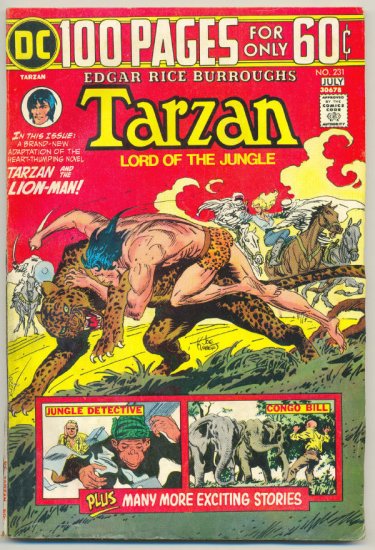 Tarzan #231 1974 100 Page Super Spectacular HTF !
